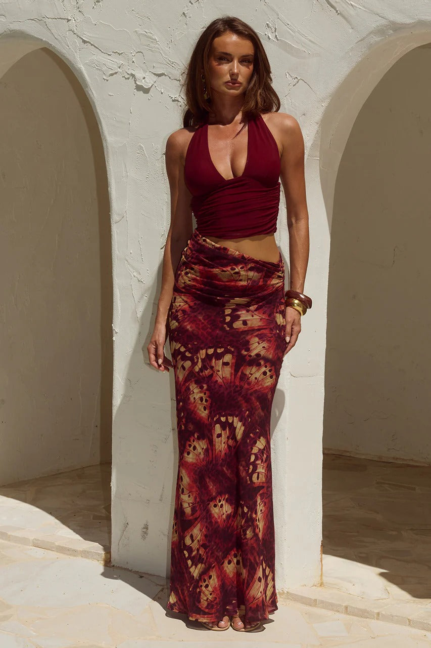 Alexis Maxi Dress - Eliana Red