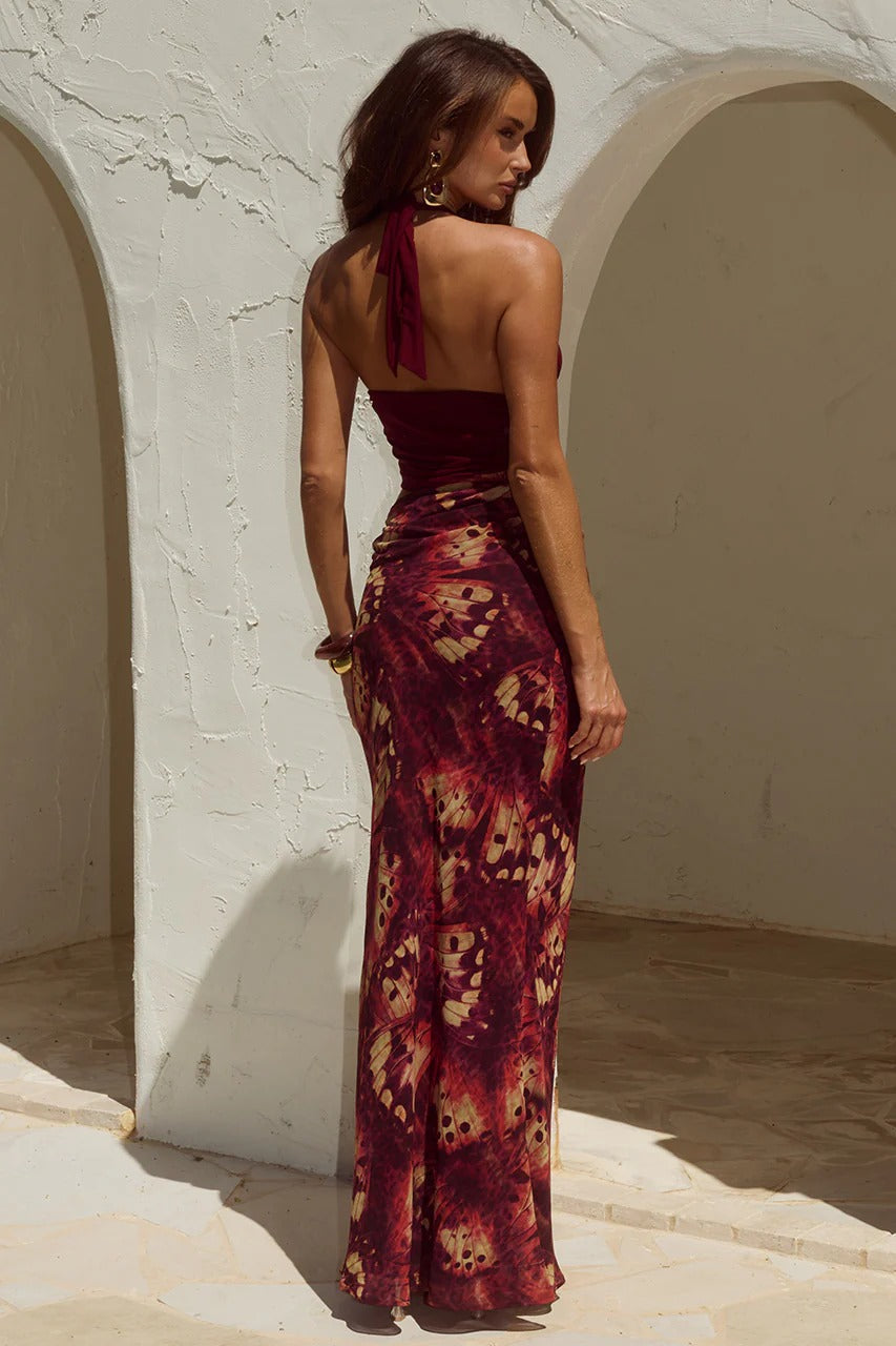 Alexis Maxi Dress - Eliana Red